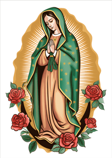 Poster retrato nossa senhora de Guadalupe