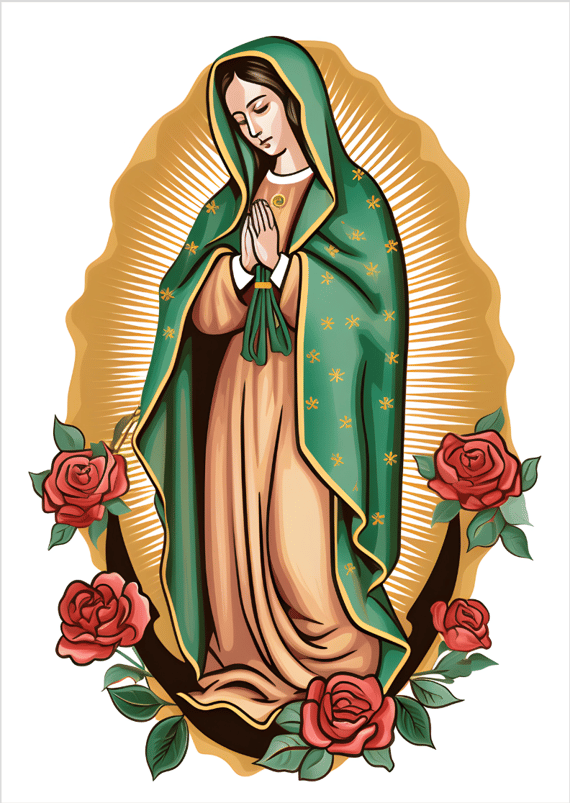 Poster retrato nossa senhora de Guadalupe