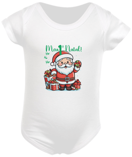 Body infantil meu primeiro natal