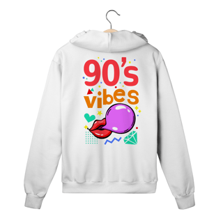 Nome do produto Moletom com zíper Vibe 90