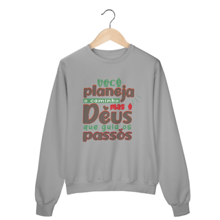Nome do produto Moletom fechado frase Deus