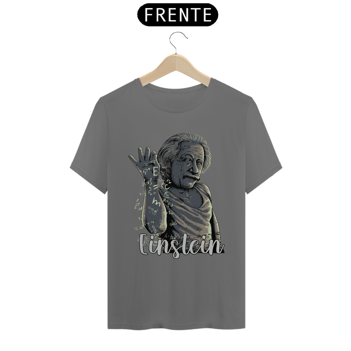 Nome do produto: Camiseta estonada Einstein