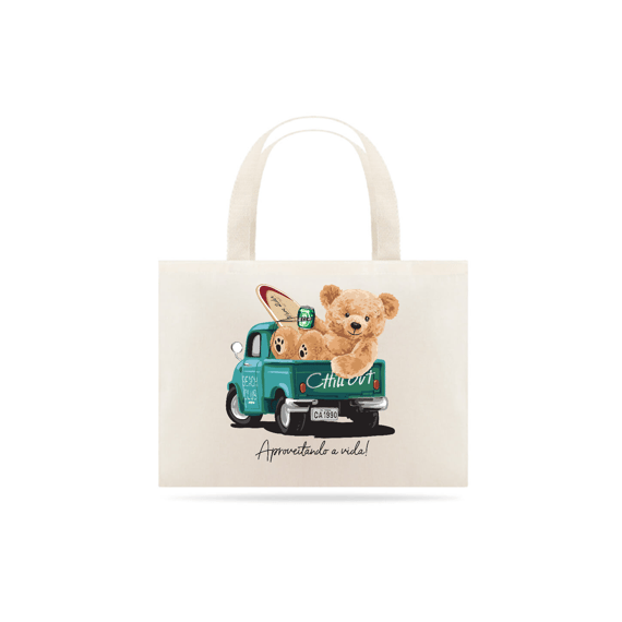 Ecobag aproveitando a vida