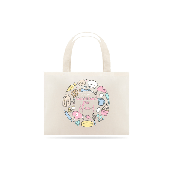 Ecobag confeiteira por amor