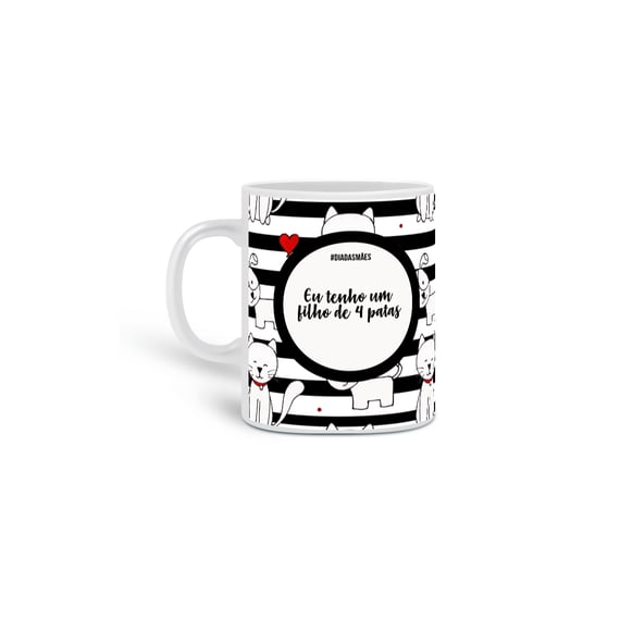 Caneca pet 4 patas