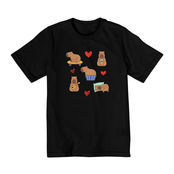 Camiseta quality infantil capivara