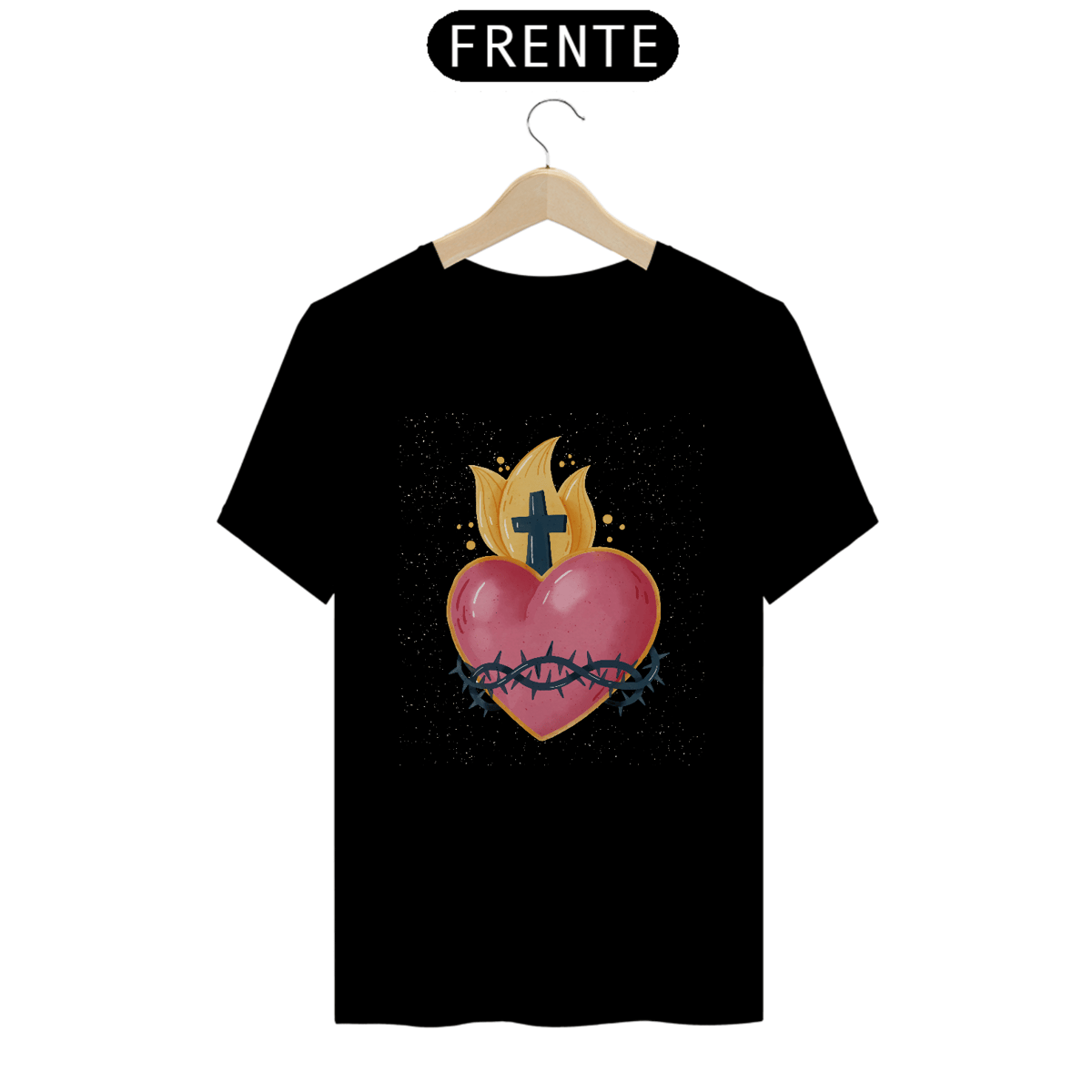 Nome do produto: Camiseta prime coração de jesus