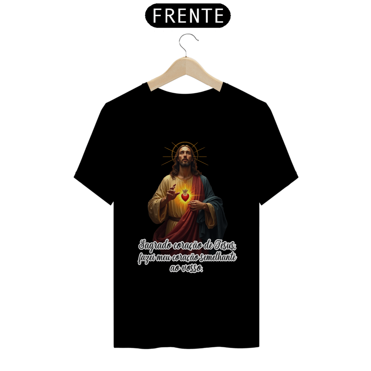 Nome do produto: Camiseta Sagrado coração de Jesus