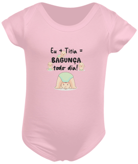 Nome do produto Body infantil eu + titia