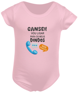 Nome do produto Body infantil cansei dindos