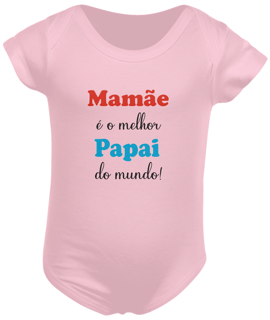 Nome do produto Body infantil mamãe é o melhor papai do mundo