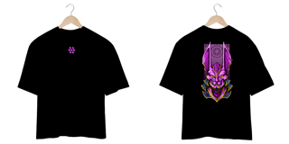 Nome do produto Camiseta Oversized Bills (Beerus) Samurai – Estilo Dragon Ball Z 