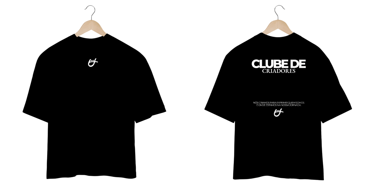 Nome do produto: Clube de Criadores | Camiseta Oversized | Por @jonnyfalando