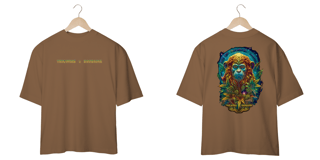 Nome do produtoCamiseta Oversized Unissex Funk Monk Tricoma x Baobaink