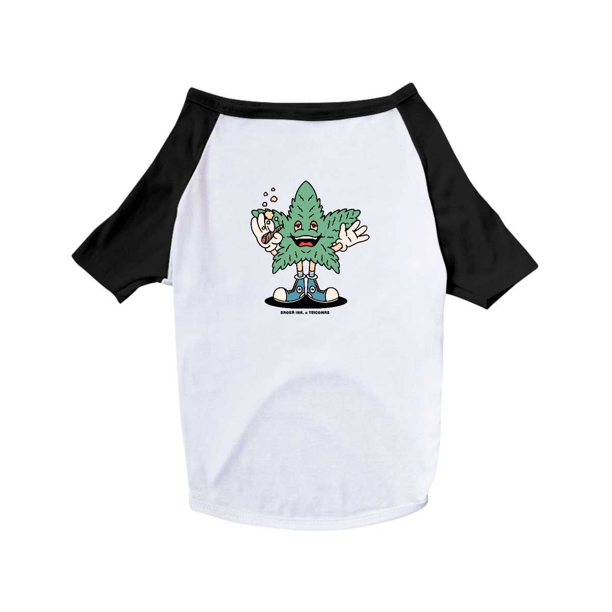 Nome do produto: PET T-SHIRT HAPPY GANJA - Baobá Ink. x Tricomas