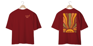 Nome do produtoCamiseta Unissex Oversized Sun Waves