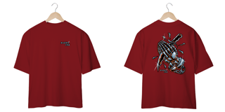 Nome do produtoCamiseta Oversized Unissex Trust is Over!