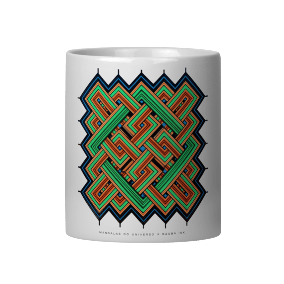 Caneca Mandalas do Universo x Baobá Ink.