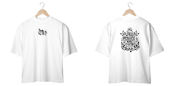 'NÃO PARA DE LUTAR' BRANCA OVERSIZED