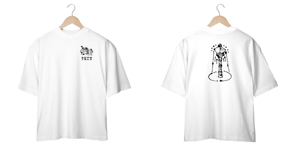 'BECO POSTE DE LUZ' BRANCA OVERSIZED
