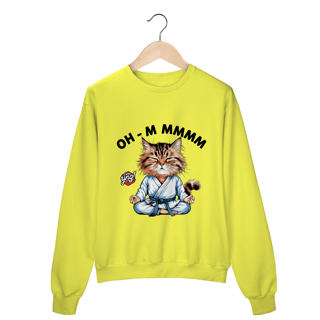 Nome do produto Meditação Felina - Moletom Fechado