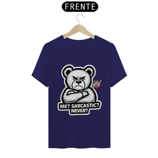 Nome do produto Sarcástico? Nunca! Camiseta