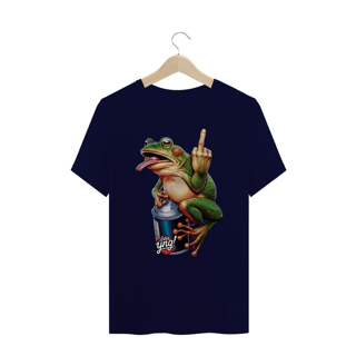 Nome do produto Sapo Rebelde - Camiseta Plus Size