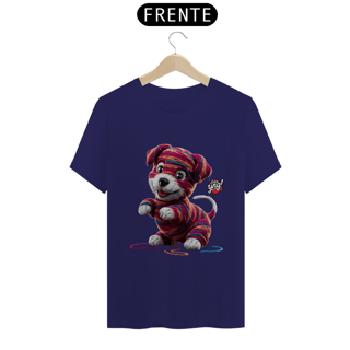 Nome do produto Cachorrinho artístico - Camiseta Unissex