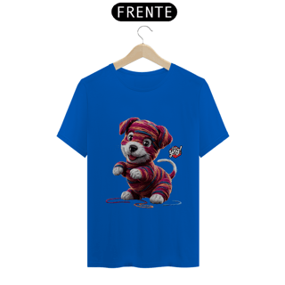 Nome do produto Cachorrinho artístico - Camiseta Unissex
