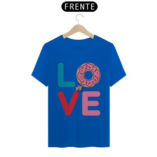 Nome do produto Amor e Donuts - Camiseta Unissex