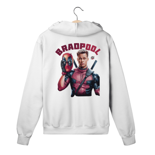Nome do produto Moletom Ziper - Bradpool – O Herói Que Ninguém Esperava