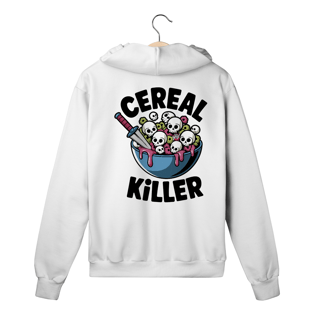 Nome do produto Cereal Assassino – O Café da Manhã Nunca Mais Será o Mesmo! - Moletom com Zíper