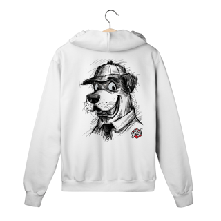 Nome do produto Cão com Estilo - Moletom com Zíper