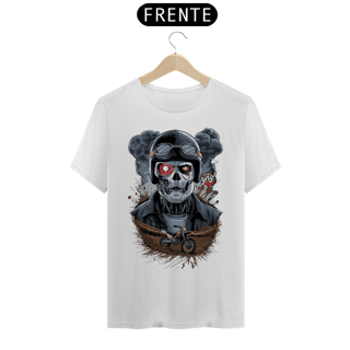 Nome do produto Crânio de Batalha - Camiseta Unissex