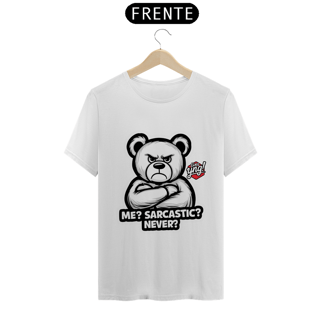 Nome do produto Sarcástico? Nunca! Camiseta