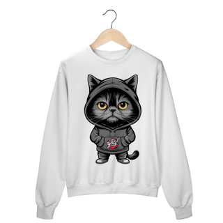 Nome do produto O Gato Enigmático - Moletom Fechado