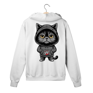 Nome do produto O Gato Enigmático - Moletom com Zíper