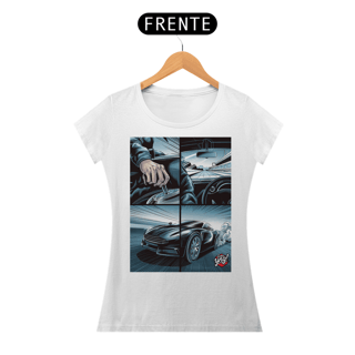 Nome do produto Velocidade em 4 Painéis - Camiseta Feminina