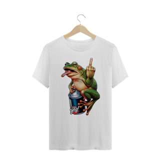 Nome do produto Sapo Rebelde - Camiseta Plus Size