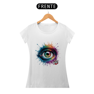 Nome do produto Explosão de Olhar - Camiseta Feminina