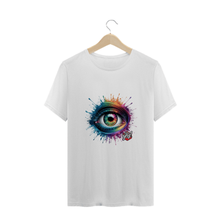 Nome do produto Explosão de Olhar - Camiseta Plus Size