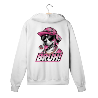 Nome do produto Bruh! Cachorro Estiloso - Moletom com Zíper