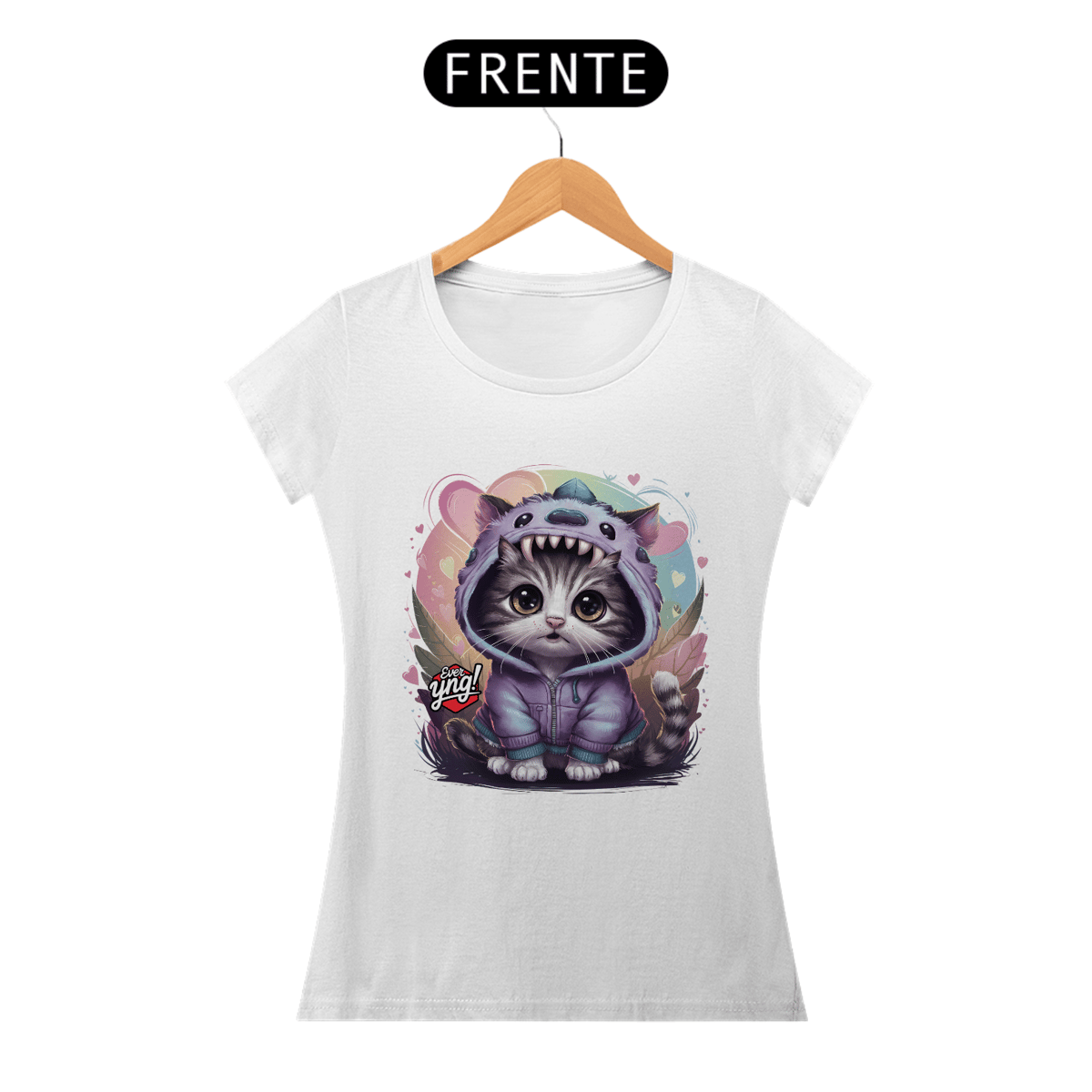 Nome do produto: Curiosidade Felina - Camiseta Feminina