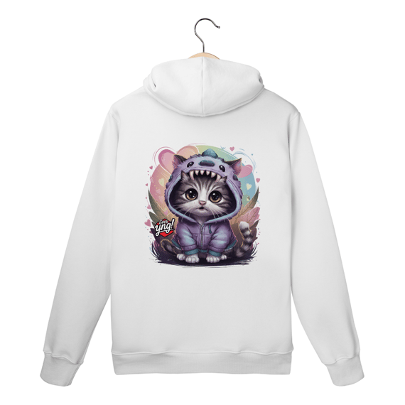 Curiosidade Felina - Moletom Canguru Costas