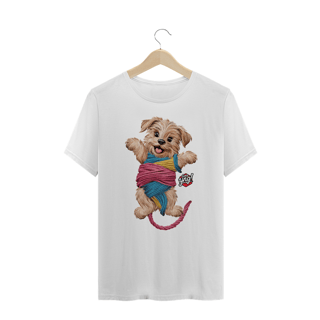 Nome do produto Cachorrinho brincalhão - Camiseta Plus Size