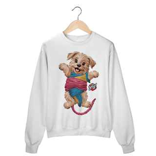 Nome do produto Cachorrinho brincalhão - Moletom Fechado