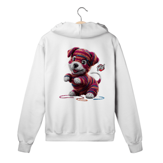 Nome do produto Cachorrinho artístico - Moletom com Zíper