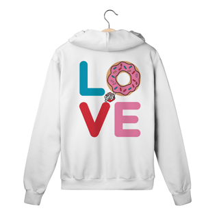 Nome do produto Amor e Donuts - Moletom com Zíper