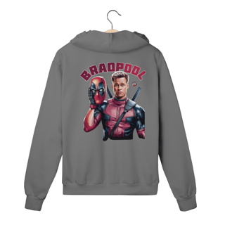 Nome do produto Moletom Ziper - Bradpool – O Herói Que Ninguém Esperava