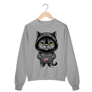 Nome do produto O Gato Enigmático - Moletom Fechado